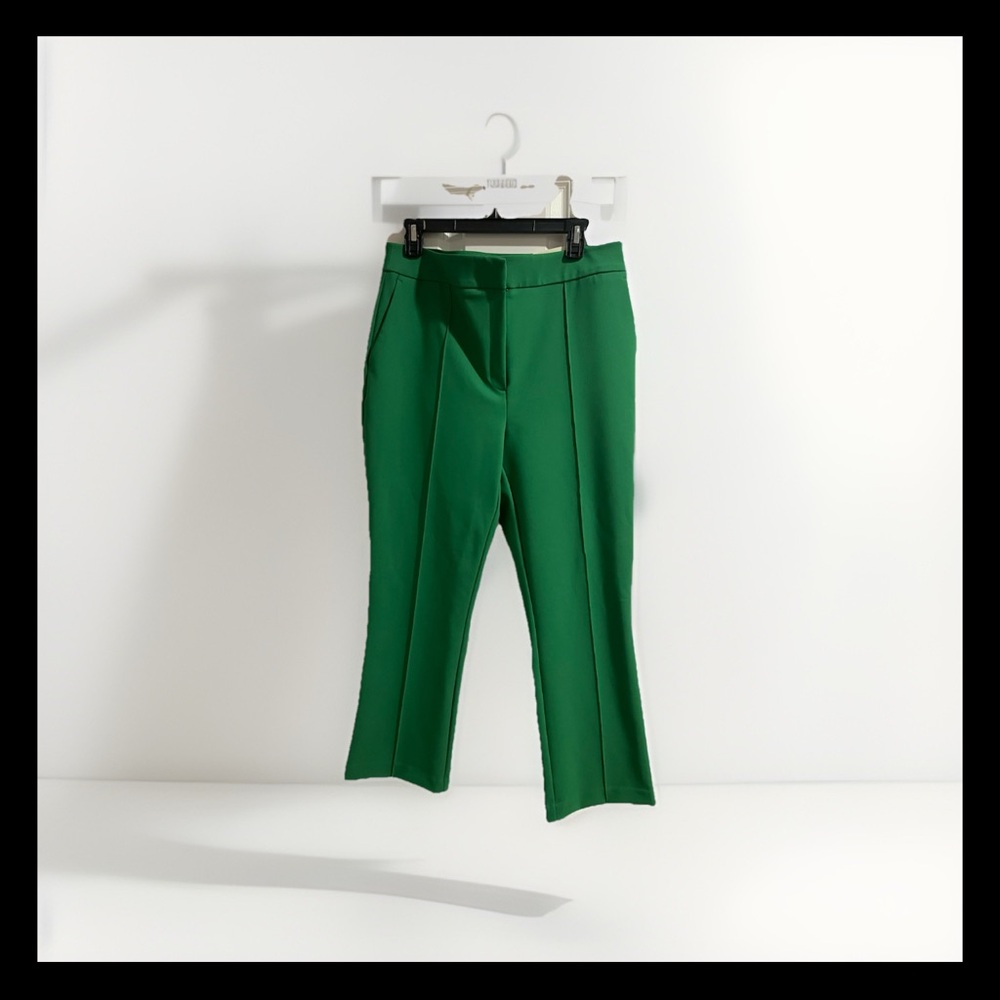 NWT Rachel Zoe Women’s High Rise Kick Flair Green Pants Size 12